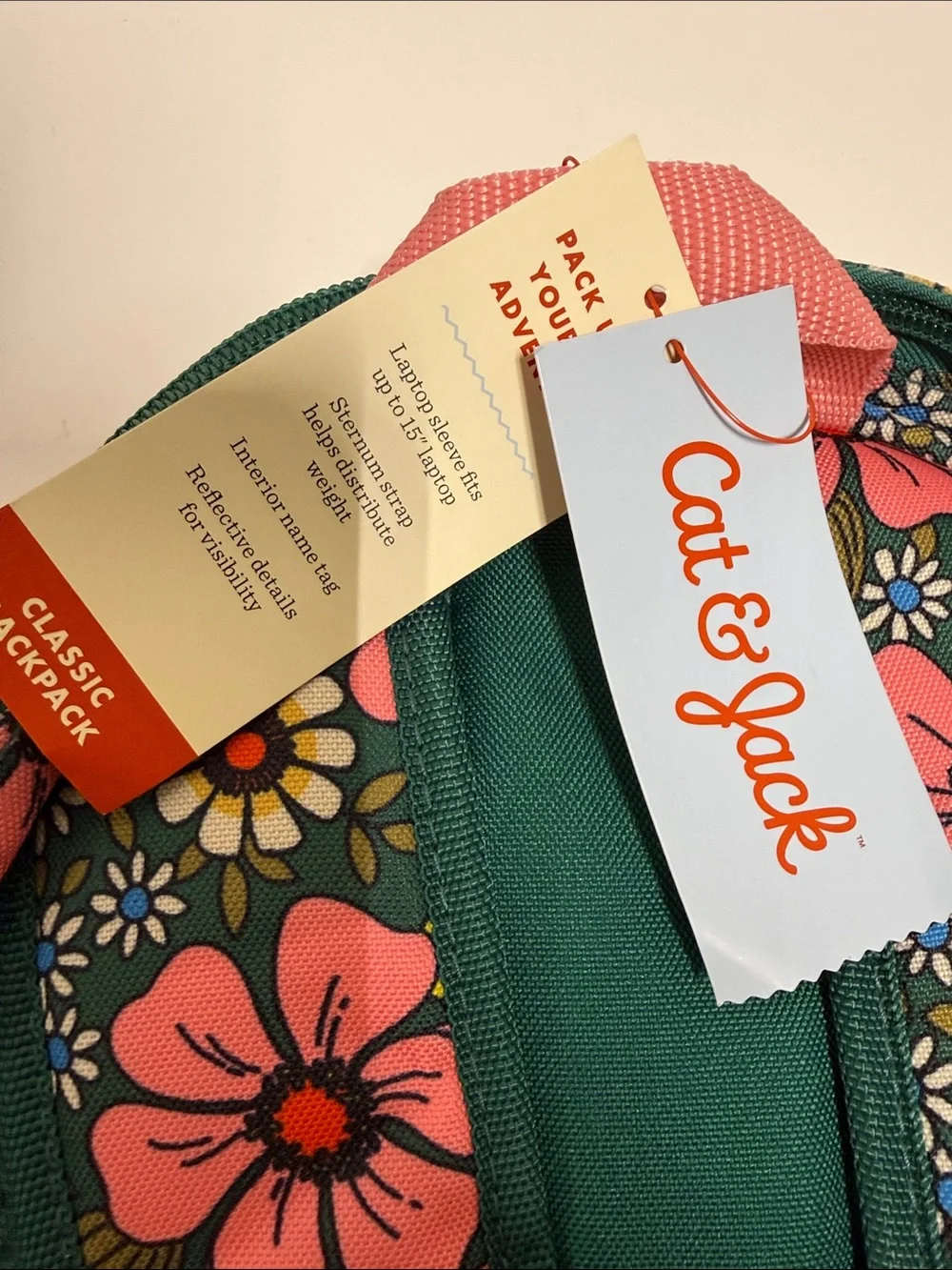 NEW Floral Kids Backpack Cat & Jack Flowers